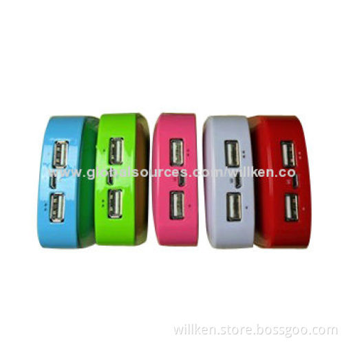 Portable Power Stations, 6,000mAh Capacity, 5V DC/1A Input Power, Auto Power-off